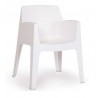 STONE - Fauteuil d'extérieur empilable en polypropylène pour bar restaurant hôtel