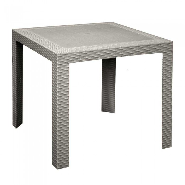 BOHEME - Tavolo contract quadrato 90X90 in polyrattan per giardino, bar, ristorante, pizzeria Grand Soleil