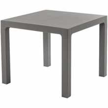 Ares 70 - Table simple en polypropylène 70x70xH74cm  pour l’extérieur pour  restaurant et bar  certifié pour  l'usage locale