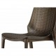 LUCREZIA - SEDIA  IN POLIPROPILENE SIMIL RATTAN IMPILABILE DA ESTERNO PER BAR, RISTORANTE, PISCINA, HOTEL SCAB DESIGN