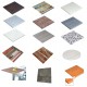 Verzalit - Piano in Werzalit per uso esterno diam.60,70..,60x60, 70x70..,100x60, 120x80cm