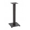 ENZO H108 - base en aluminium et métal noir moderne pour plateaux de table ronds ou carrés pour bars, restaurants, hôtels