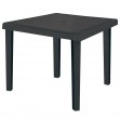 BOHEME - Table contract carrée polyrotin Grand Soleil 90X90 pour jardin, bar, restaurant, pizzeria