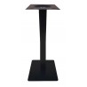 ALFA H108 - base moderne en métal noir pour plateaux de table ronds ou carrés pour bars, restaurants, hôtels