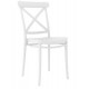 CROSS PP – Sedia impilabile polipropilene design retrò paesana vintage bar ristorante catering matrimonio wedding