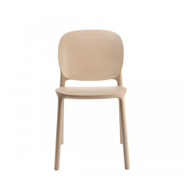 HUG 2380 - CHAISE ERGONOMIQUE EN POLYPROPYLENE EMPILABLE POUR EXTERIEUR POUR BAR, RESTAURANT, PISCINE, HOTEL SCAB DESIGN