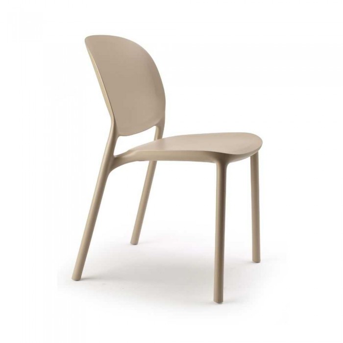 SAI - SEDIA ERGONOMICA IN POLIPROPILENE IMPILABILE DA ESTERNO PER BAR, RISTORANTE, PISCINA, HOTEL SCAB DESIGN