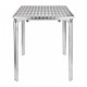 Q60-4G - TAVOLO IN ALLUMINIO QUADRATO A QUATTRO GAMBE PER BAR, RISTORANTE, PISCINA, HOTEL, ALBERGO