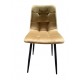 Torre A Tessuto - Poltrona imbottita rivestimento tessuto a pezzi gambe in legno