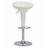 IRIS - Tabouret de bar en plastique ABS avec pieds en métal chromé pour habitat, bureau, bar, restaurant, hôtel