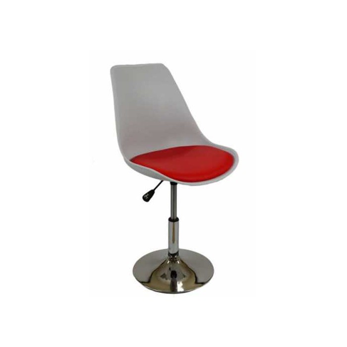 Tulip - Sedia sgabello replica design Eero Saarinen polipropilene,base cromata casa,ufficio,sala d'attesa,sala conferenze