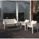 COCCOLONA - SET DA DUE DIVANETTI IN POLIPROPILENE IMPILABILE DA ESTERNO PER BAR, RISTORANTE, PISCINA, HOTEL SCAB DESIGN