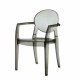 IGLOO CHAIR - Sedia con braccioli contract Impilabile in Policarbonato da esterno ed interno bar,ristorante,hotel SCAB DESIGN