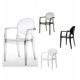 IGLOO CHAIR - Sedia con braccioli contract Impilabile in Policarbonato da esterno ed interno bar,ristorante,hotel SCAB DESIGN