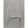AURORA - Chaise de deuxième choix en métal chromé et éco-cuir pour bar, restaurant, pub, pizzeria, boutique