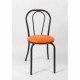 Vienna - Sedia thonet impilabile metallo, imbottita in ecopelle standard o certificata ignifugo 1IM per bar, ristorante, hotel