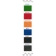 UFFICIO ISO-T - SEDIA UFFICIO CON TAVOLETTA PER VISITATORE IN TESSUTO STANDARD O CERTIFICATO IGNIFUGO VARI COLORI