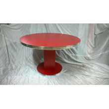 GIOVE R - TABLE RONDE EN BOIS PIED CENTRAL MELAMINE, diamètre 60,70,80,90 ... 140cm