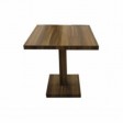GIOVE QA - TABLE HAUTE H90/110cm EN BOIS MELAMINE COULEURS BOIS VEINE, UNI, BAR, RESTAURANT, HOTEL