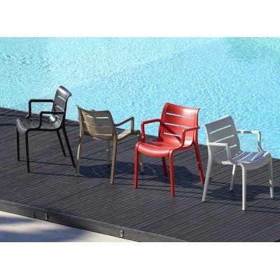 SUNSET - Poltrona contract Impilabile in tecnopolimero bar ristorante hotel SCAB DESIGN