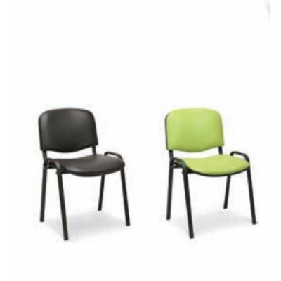 UFFICIO ISO - SEDIA UFFICIO IMPILABILE VISITATORE IN TESSUTO STANDARD O CERTIFICATO IGNIFUGO 1IM VARI COLORI