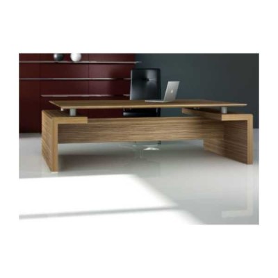 DIPLOMAT - Scrivania contract office direzionale in legno nobilitato melaminico per ufficio, studio, hotel, albergo