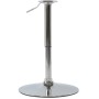 Saturno R 81- 107 - Base rotonda in acciaio cromato altezza regolabile 81-107cm bar, ristorante, pub, albergo
