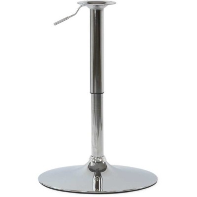 Saturno R 81- 107 - Base rotonda in acciaio cromato altezza regolabile 81-107cm bar, ristorante, pub, albergo