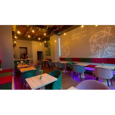 Cube - Divanetto bar poltroncina Contract personalizzati per locali in ecopelle (pelle ecologica), tessuto