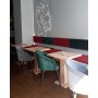 Cube - Divanetto bar poltroncina Contract personalizzati per locali in ecopelle (pelle ecologica), tessuto