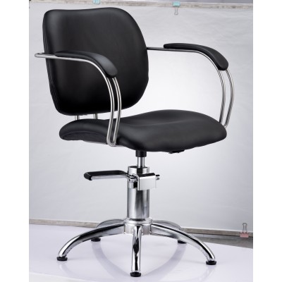 Sedia poltrona parrucchiere professionale mod.Red alzabile salone parrucchiere