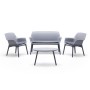 SET RATTAN VENEZIA 2 - Set 4 persone in polipropilene rattan (BICA Italy) bar ristorante pizzeria pub catering