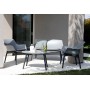 SET RATTAN VENEZIA 2 - Set 4 persone in polipropilene rattan (BICA Italy) bar ristorante pizzeria pub catering