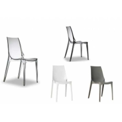 VANITY - Sedia contract Impilabile in Policarbonato da esterno ed interno per bar,ristorante,piscina,hotel SCAB DESIGN