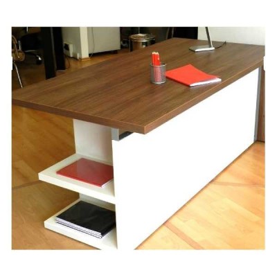 ELEGANCE - Scrivania contract office direzionale in legno nobilitato melaminico per ufficio, studio, hotel, albergo