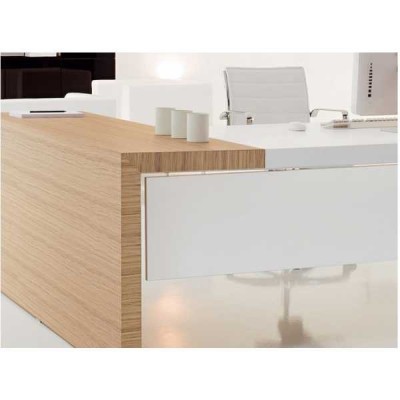 COMFORT - Scrivania contract office direzionale in legno nobilitato melaminico per ufficio, studio, hotel, albergo